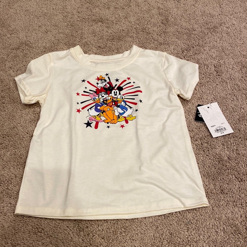 New! 3T Mickey Fireworks Shirt